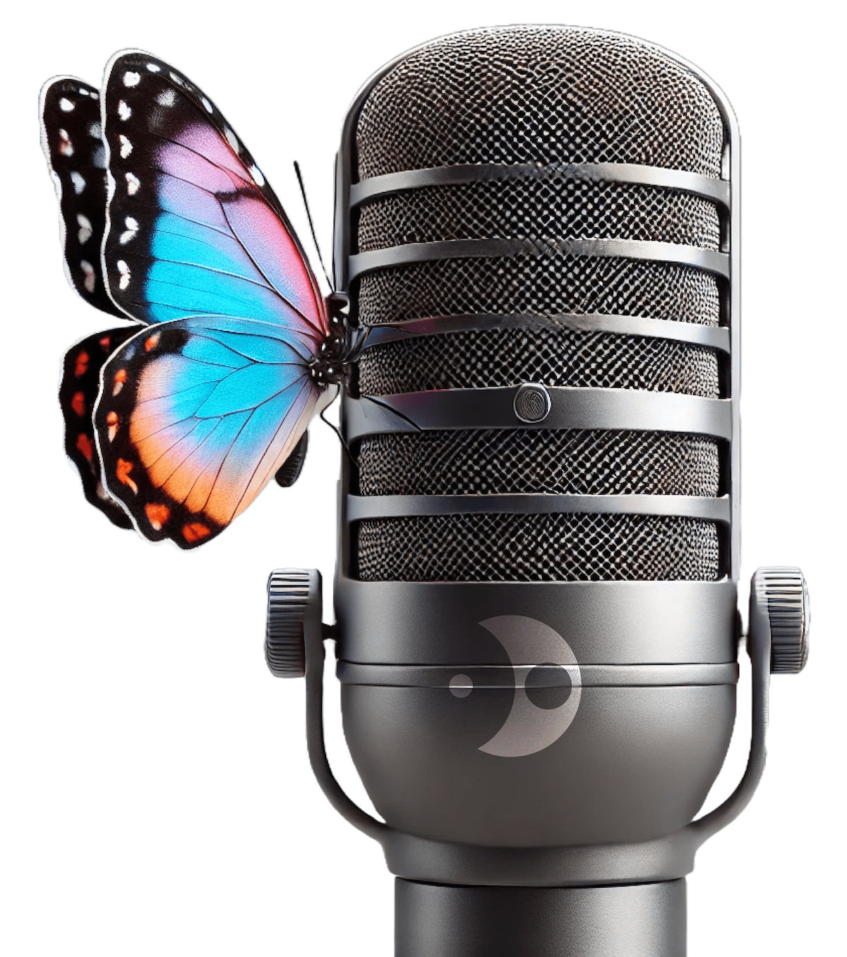 Butterfly with microphone